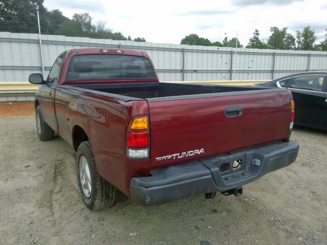 5TBJN32183S356056 - 2003 TOYOTA TUNDRA BURGUNDY photo 3