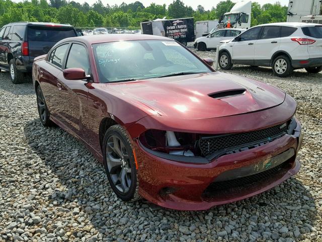 2C3CDXHG9KH583943 - 2019 DODGE CHARGER GT BURGUNDY photo 1