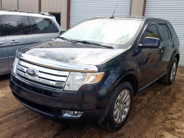 2FMDK38C68BA54128 - 2008 FORD EDGE SEL BLACK photo 2