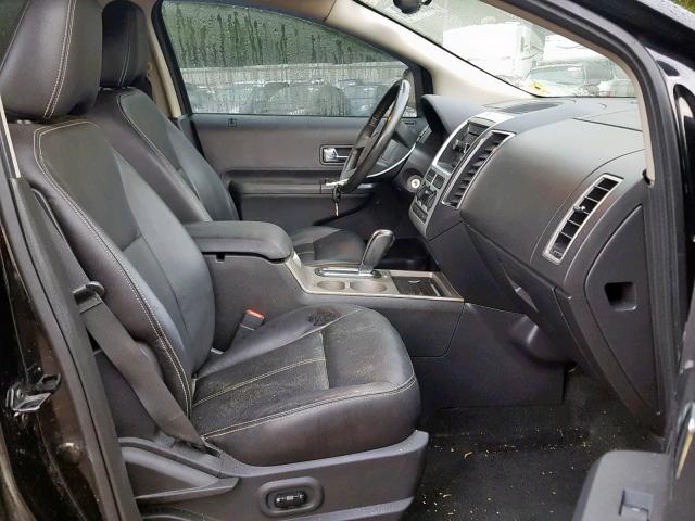 2FMDK38C68BA54128 - 2008 FORD EDGE SEL BLACK photo 5