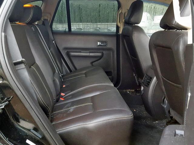 2FMDK38C68BA54128 - 2008 FORD EDGE SEL BLACK photo 6