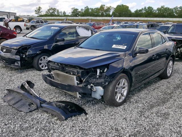 1G11C5SLXEF121793 - 2014 CHEVROLET MALIBU 1LT BLACK photo 2