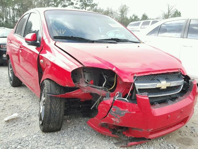 KL1TD56658B067534 - 2008 CHEVROLET AVEO BASE Қызыл фото 1
