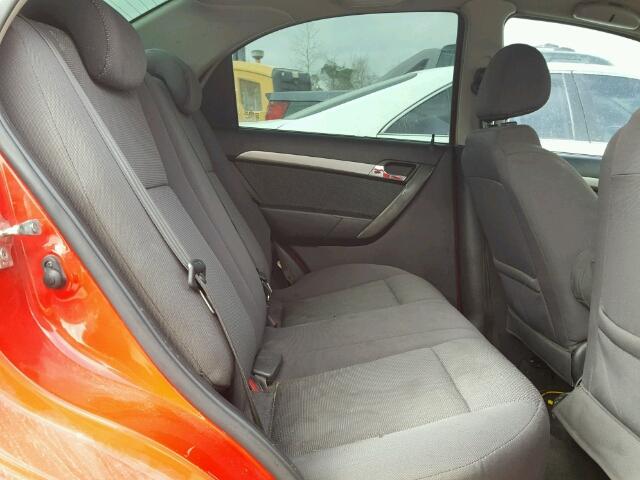 KL1TD56658B067534 - 2008 CHEVROLET AVEO BASE Қызыл фото 6