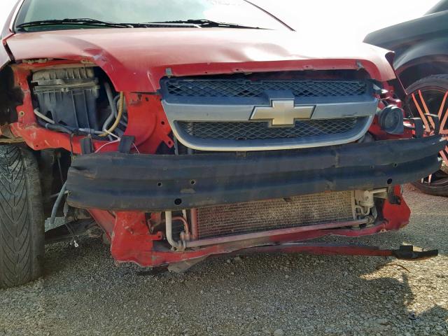 KL1TD56658B067534 - 2008 CHEVROLET AVEO BASE Қызыл фото 9