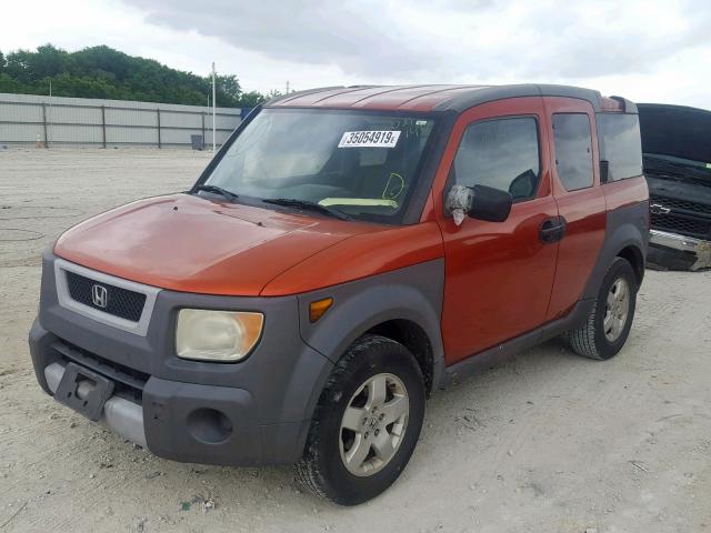 5J6YH18513L019140 - 2003 HONDA ELEMENT EX ORANGE photo 2