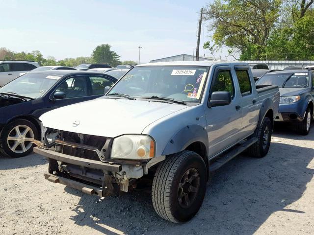 1N6ED27Y62C389694 - 2002 NISSAN FRONTIER C SILVER photo 2