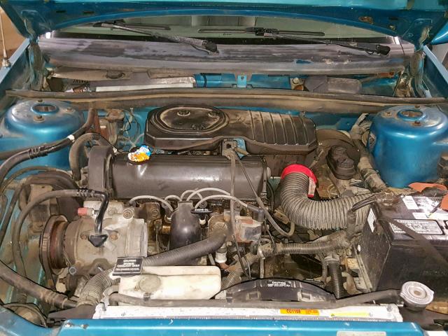 1B3XP24D6MN529644 - 1991 DODGE SHADOW AME BLUE photo 7