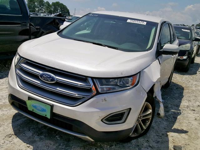 2FMPK3J91HBC47623 - 2017 FORD EDGE SEL WHITE photo 2