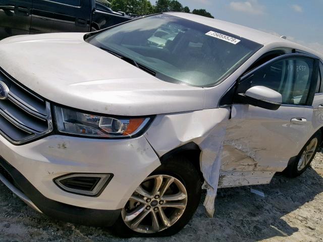 2FMPK3J91HBC47623 - 2017 FORD EDGE SEL WHITE photo 9