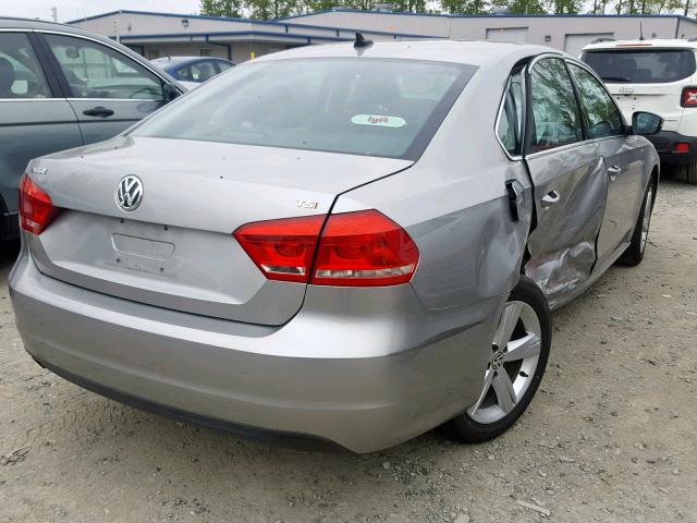 1VWAT7A37EC039930 - 2014 VOLKSWAGEN PASSAT S GRAY photo 4