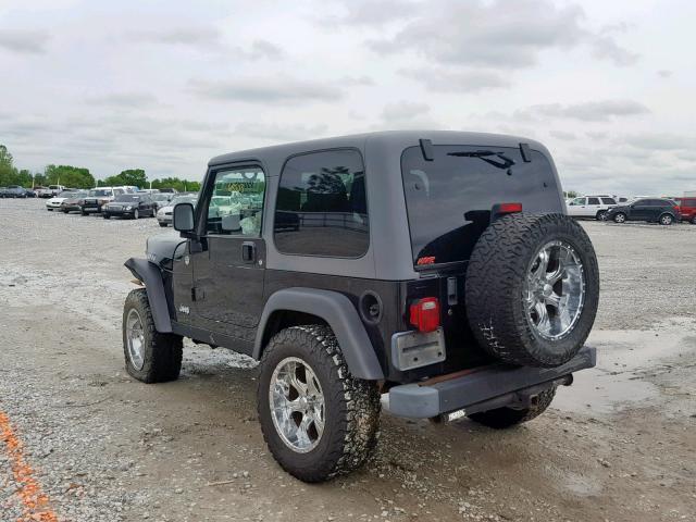 1J4FA69S15P319592 - 2005 JEEP WRANGLER / BLACK photo 3