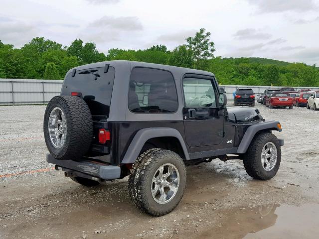 1J4FA69S15P319592 - 2005 JEEP WRANGLER / BLACK photo 4