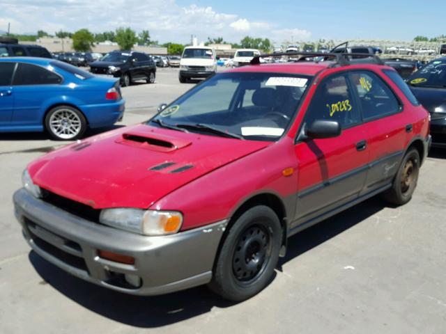 JF1GF4859VH805305 - 1997 SUBARU IMPREZA OU RED photo 2