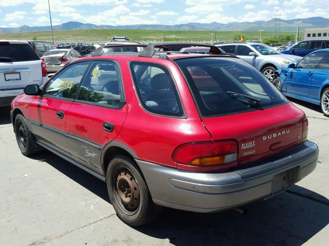 JF1GF4859VH805305 - 1997 SUBARU IMPREZA OU RED photo 3