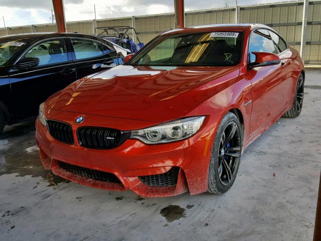 WBS3R9C5XGK336356 - 2016 BMW M4 ORANGE photo 2