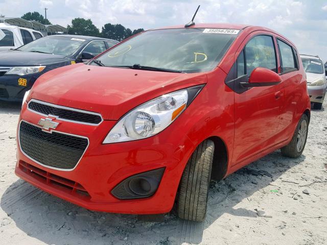 KL8CB6S92EC584566 - 2014 CHEVROLET SPARK LS RED photo 2