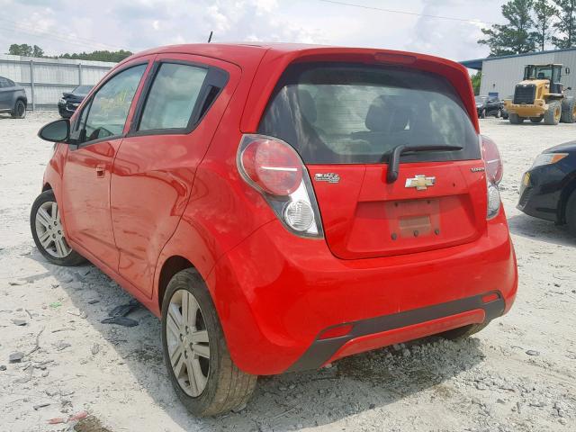 KL8CB6S92EC584566 - 2014 CHEVROLET SPARK LS RED photo 3