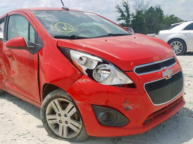 KL8CB6S92EC584566 - 2014 CHEVROLET SPARK LS RED photo 9