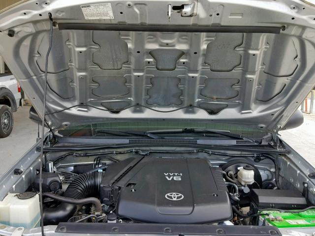 5TFJU4GN3DX033220 - 2013 TOYOTA TACOMA DOU SILVER photo 7