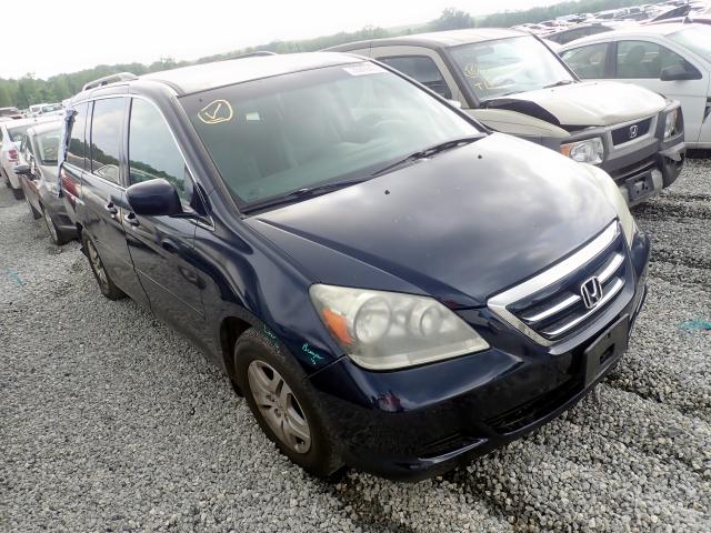 5FNRL38447B088960 - 2007 HONDA ODYSSEY EX BLUE photo 1