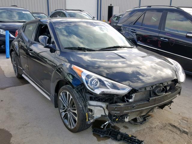 KMHTC6AE0GU289011 - 2016 HYUNDAI VELOSTER T BLACK photo 1