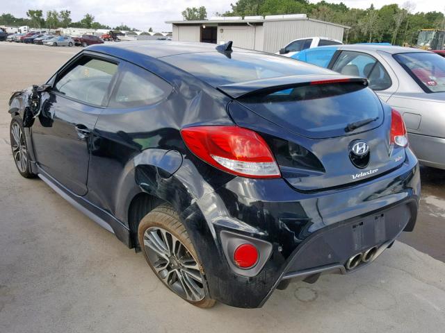 KMHTC6AE0GU289011 - 2016 HYUNDAI VELOSTER T BLACK photo 3