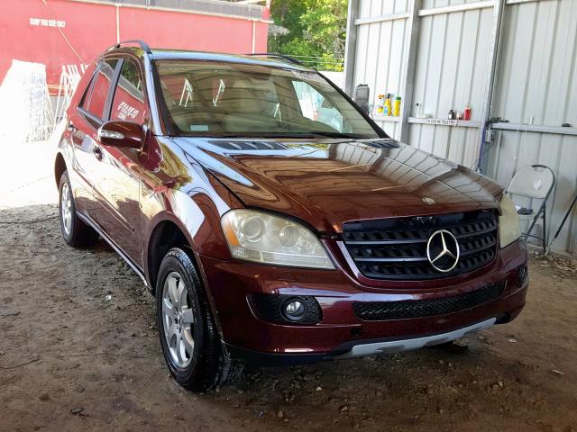 4JGBB86EX6A149812 - 2006 MERCEDES-BENZ ML 350 BURGUNDY photo 1