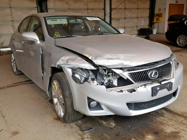 JTHCF5C28B5050400 - 2011 LEXUS IS 250 SILVER photo 1