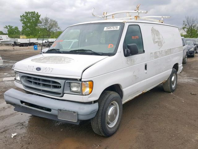 1FTNE24201HB35982 - 2001 FORD ECONO WHITE photo 2