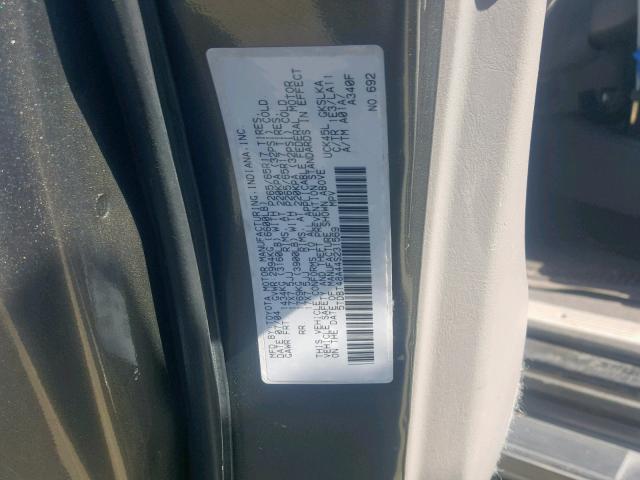 5TDBT48A44S231569 - 2004 TOYOTA SEQUOIA LI GRAY photo 10