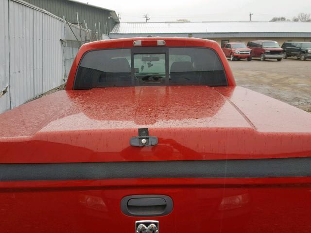 1D7HW48N48S538943 - 2008 DODGE DAKOTA QUA MAROON photo 9