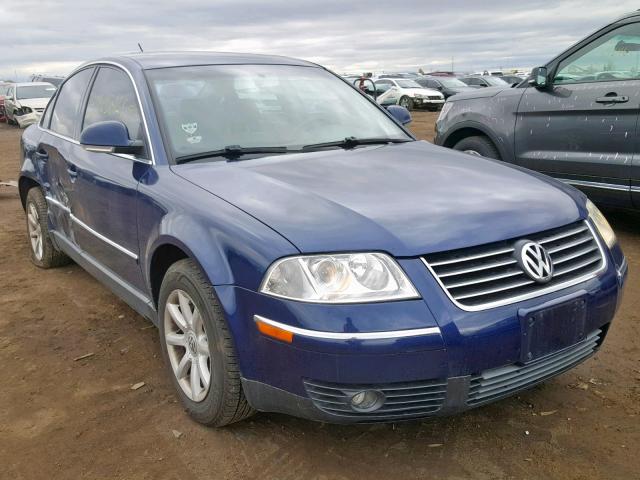 WVWPD63B24P320422 - 2004 VOLKSWAGEN PASSAT GLS BLUE photo 1