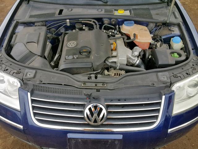 WVWPD63B24P320422 - 2004 VOLKSWAGEN PASSAT GLS BLUE photo 7