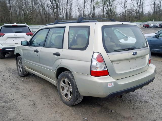 JF1SG63636H754260 - 2006 SUBARU FORESTER 2 TAN photo 3