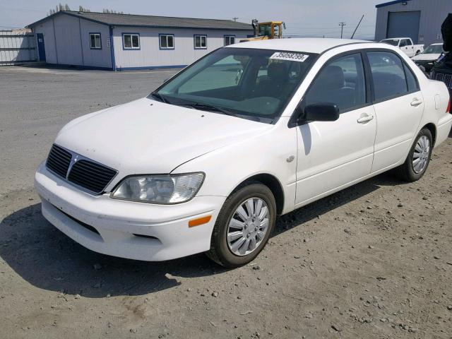 JA3AJ26E63U045763 - 2003 MITSUBISHI LANCER ES WHITE photo 2