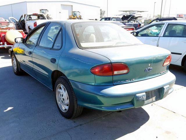 1G1JF5246W7231350 - 1998 CHEVROLET CAVALIER L GREEN photo 3