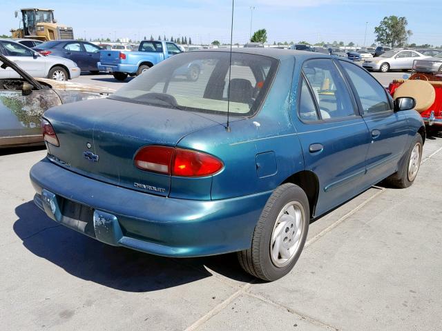 1G1JF5246W7231350 - 1998 CHEVROLET CAVALIER L GREEN photo 4