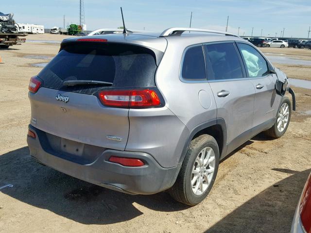 1C4PJLCB4JD566344 - 2018 JEEP CHEROKEE L SILVER photo 4