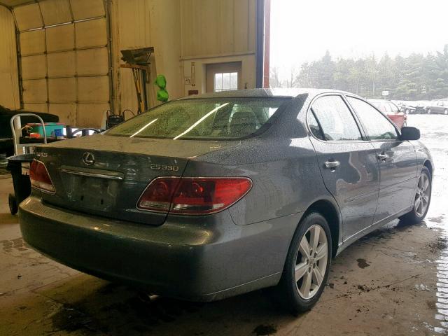 JTHBA30G265151498 - 2006 LEXUS ES 330 BLUE photo 4