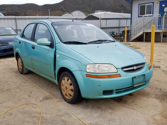 KL1TD52685B441197 - 2005 CHEVROLET AVEO BASE Жасыл фото 1