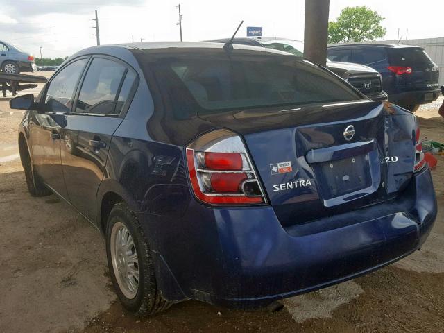 3N1AB61E67L664802 - 2007 NISSAN SENTRA 2.0 BLUE photo 3