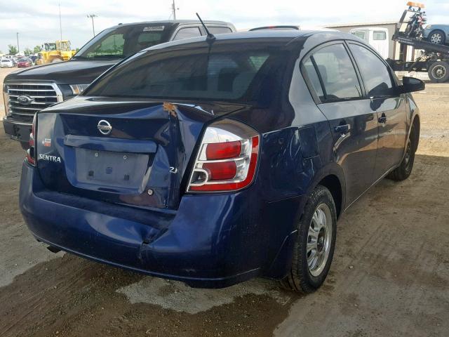 3N1AB61E67L664802 - 2007 NISSAN SENTRA 2.0 BLUE photo 4