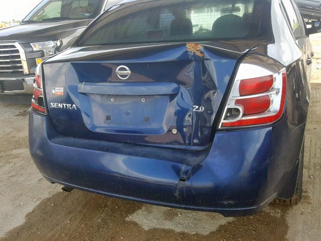 3N1AB61E67L664802 - 2007 NISSAN SENTRA 2.0 BLUE photo 9