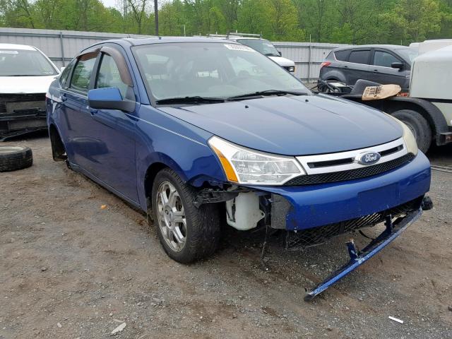 1FAHP36NX9W253569 - 2009 FORD FOCUS SES BLUE photo 1