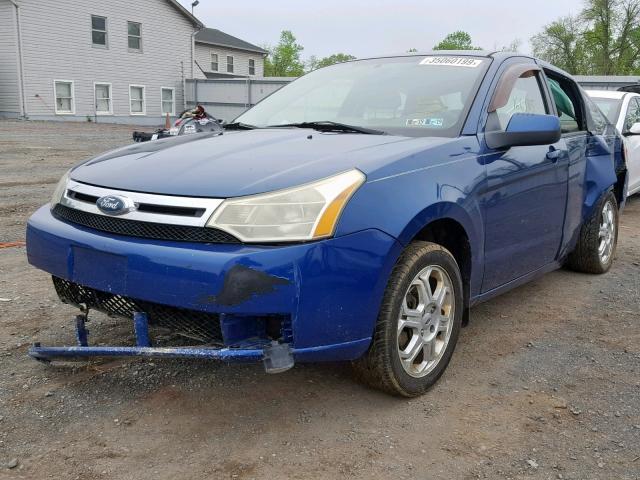 1FAHP36NX9W253569 - 2009 FORD FOCUS SES BLUE photo 2