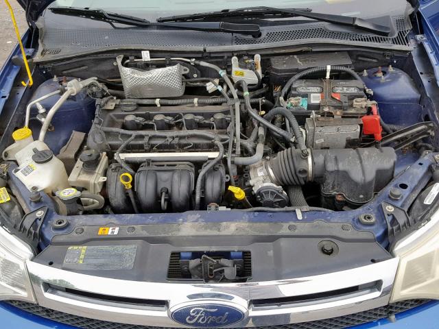 1FAHP36NX9W253569 - 2009 FORD FOCUS SES BLUE photo 7