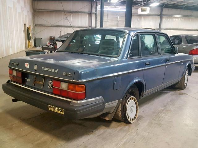 YV1AA8843M1448671 - 1991 VOLVO 240 BLUE photo 4