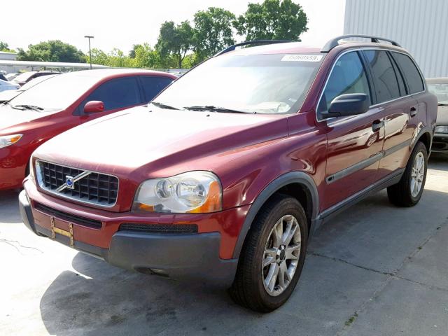 YV1CZ91H141082424 - 2004 VOLVO XC90 T6 RED photo 2