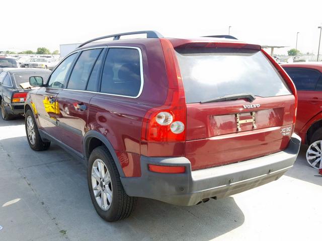 YV1CZ91H141082424 - 2004 VOLVO XC90 T6 RED photo 3